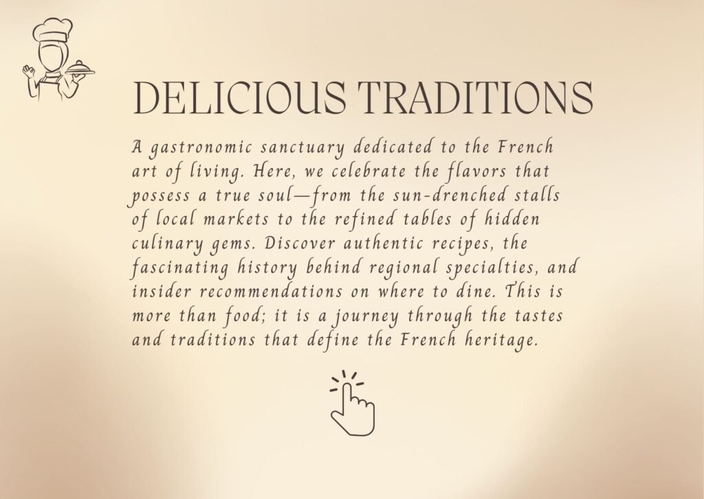 Explore the heart of French cuisine. From historic recipes and local market secrets to the best gastronomic addresses, discover the true taste of France.